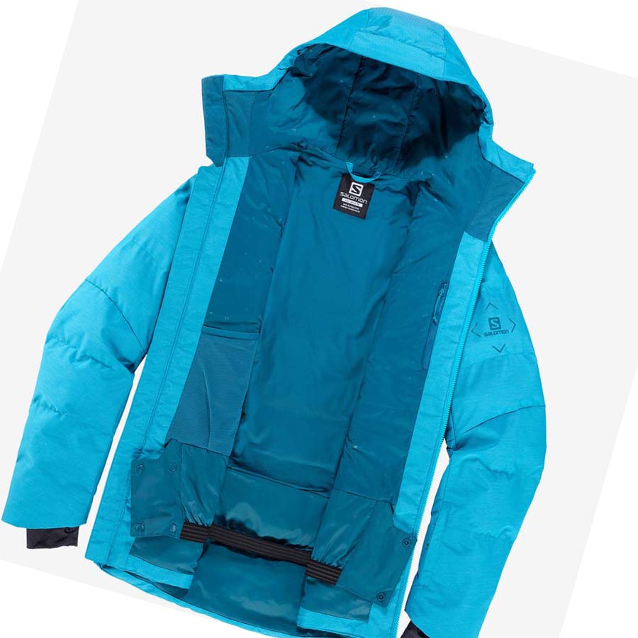 Chaquetas De Esquí Salomon SNOWSHELTER Hombre Azules | MX 3337ILH